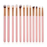 12 professional pink eye shadow makeup brushes